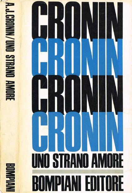 Uno strano amore - A. Joseph Cronin - copertina