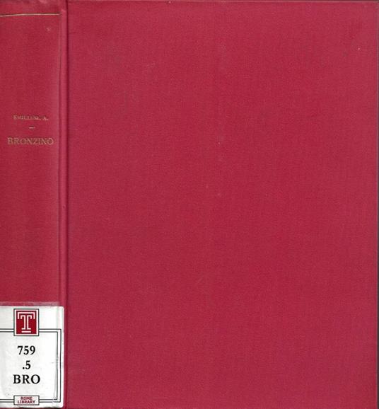 Il Bronzino - Andrea Emiliani - copertina