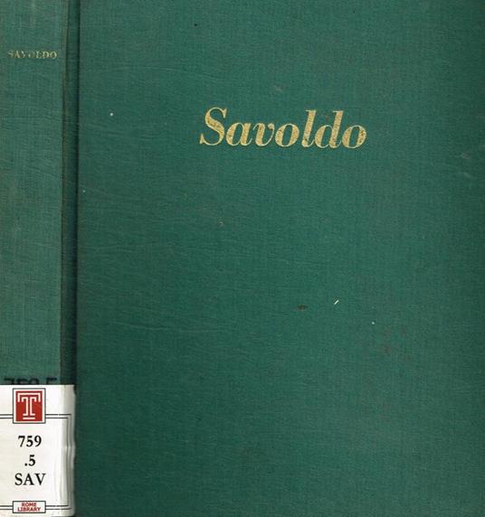 Giovan Gerolamo Savoldo - Antonio Boschetto - copertina