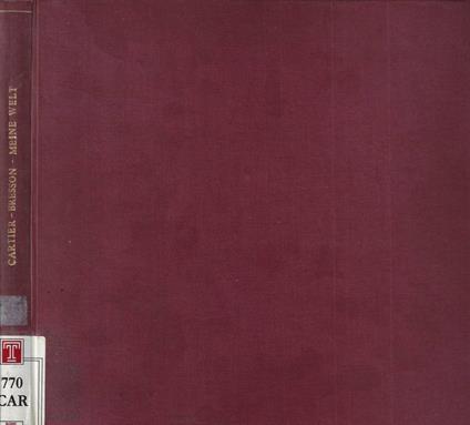 Cartier-Bresson-Meine Welt - copertina