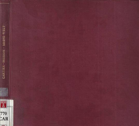 Cartier-Bresson-Meine Welt - copertina