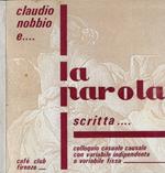 La parola scritta…