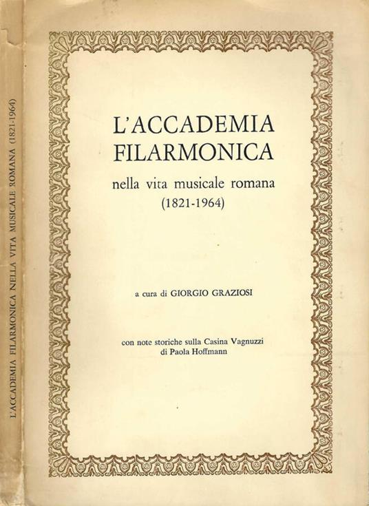 L' accademia filarmonica - copertina