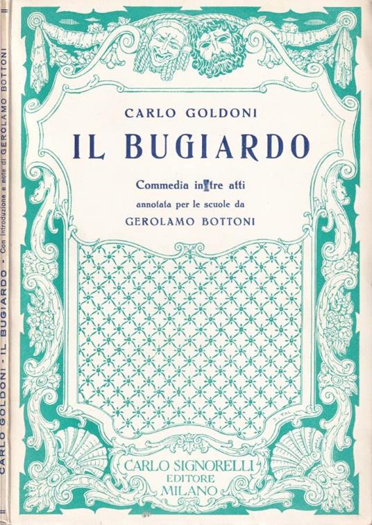 Il bugiardo - Carlo Goldoni - copertina