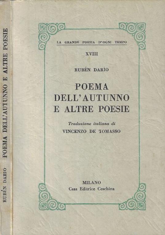 Poema dell'autunno e altre poesie - copertina