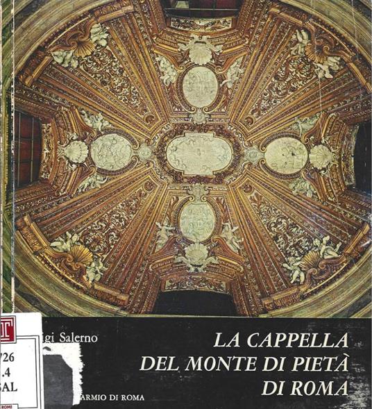 La cappella del Monte di Pietà di Roma - Luigi Salerno - copertina