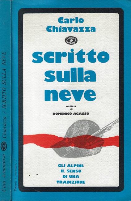Scritto sulla neve - Carlo Chiavazza - copertina
