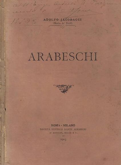 Arabeschi - copertina