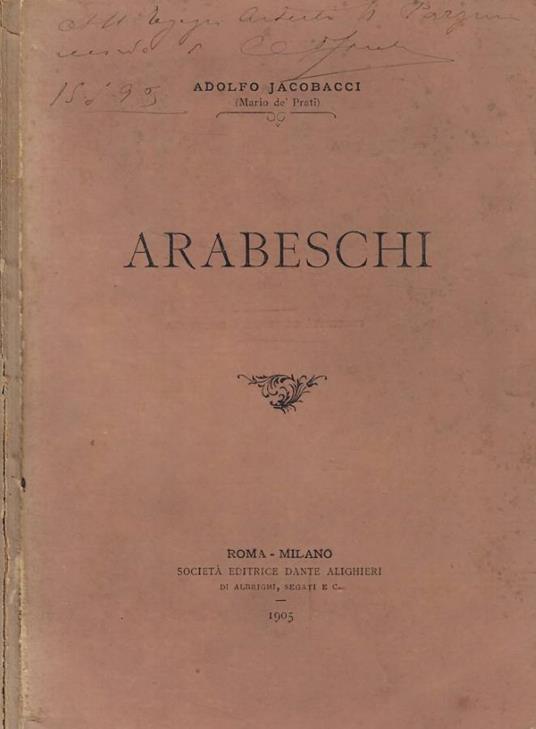 Arabeschi - copertina