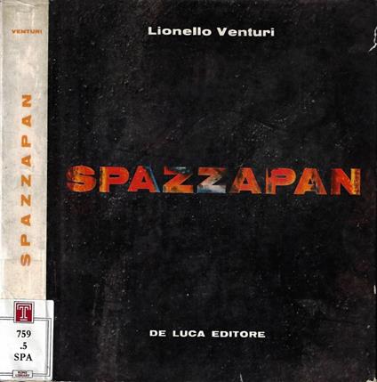 Luigi Spazzapan - Lionello Venturi - copertina