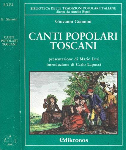 Canti popolari toscani - Giovanni Fabio Giannini - copertina