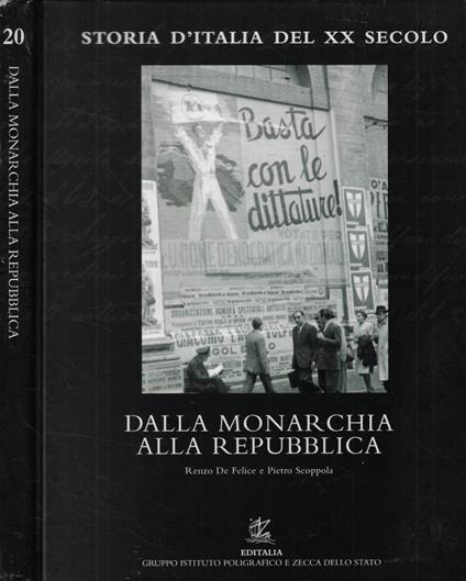 Dalla monarchia alla Repubblica - Pietro Scoppola - copertina