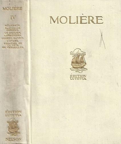 Oeuvres completese en six volumes. Tome IV - Molière - copertina