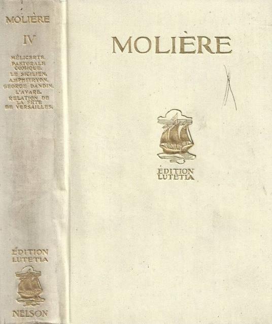 Oeuvres completese en six volumes. Tome IV - Molière - copertina
