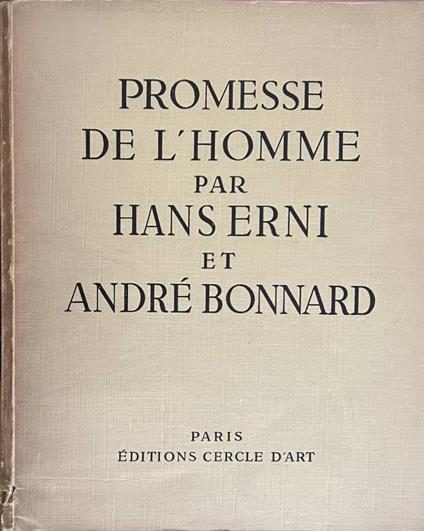 Promesse de l'homme per Hans Erni et André Bonnard - copertina