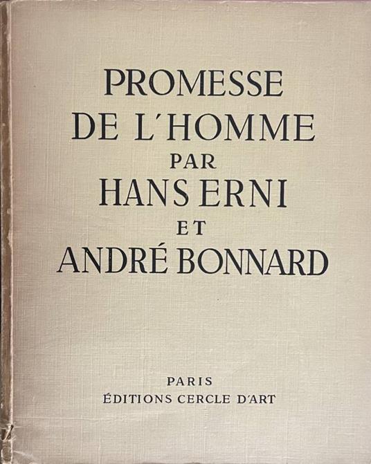 Promesse de l'homme per Hans Erni et André Bonnard - copertina
