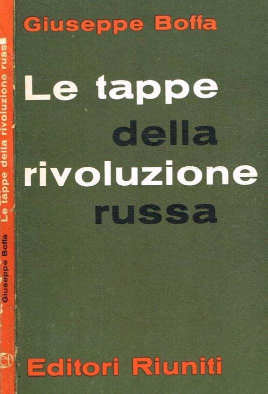 Le tappe della rivoluzione russa - Giuseppe Boffa - copertina
