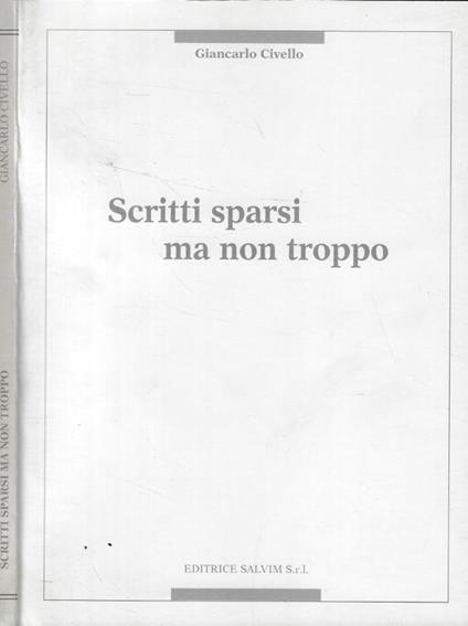 Scritti sparsi ma non troppo - copertina