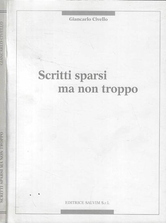 Scritti sparsi ma non troppo - copertina