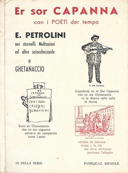 Er Sor Capanna e i cantastorie Romani con Petrolini in Ghetanaccio - copertina