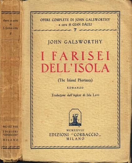 I farisei dell'Isola - John Galsworthy - copertina