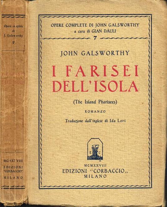 I farisei dell'Isola - John Galsworthy - copertina