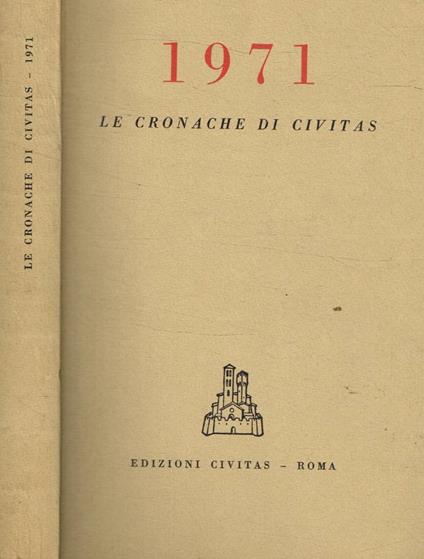 Le cronache di Civitas 1971 - copertina