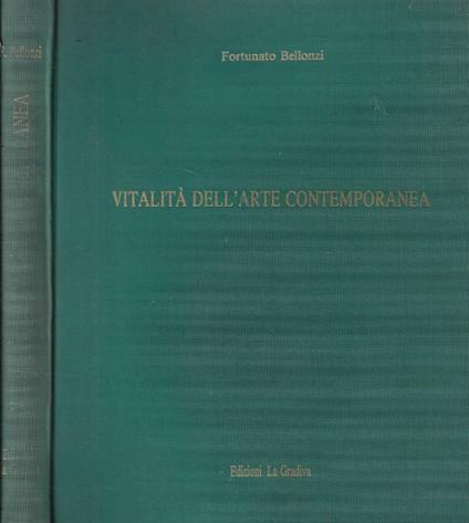 Vitalità dell'arte contemporanea - Fortunato Bellonzi - copertina