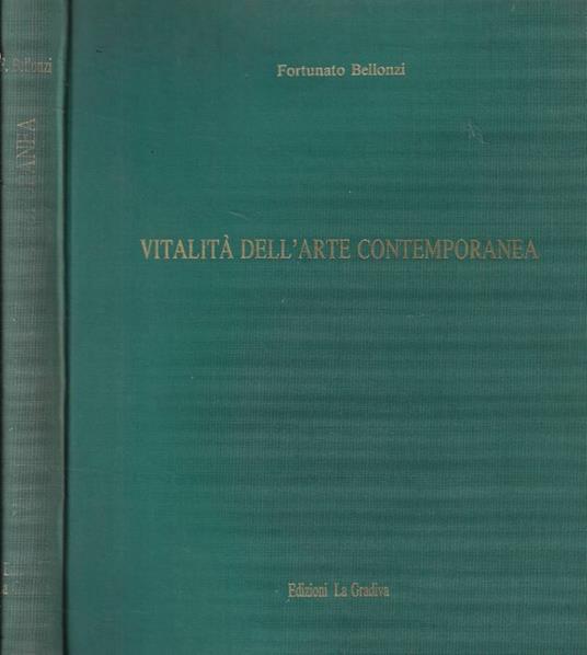 Vitalità dell'arte contemporanea - Fortunato Bellonzi - copertina