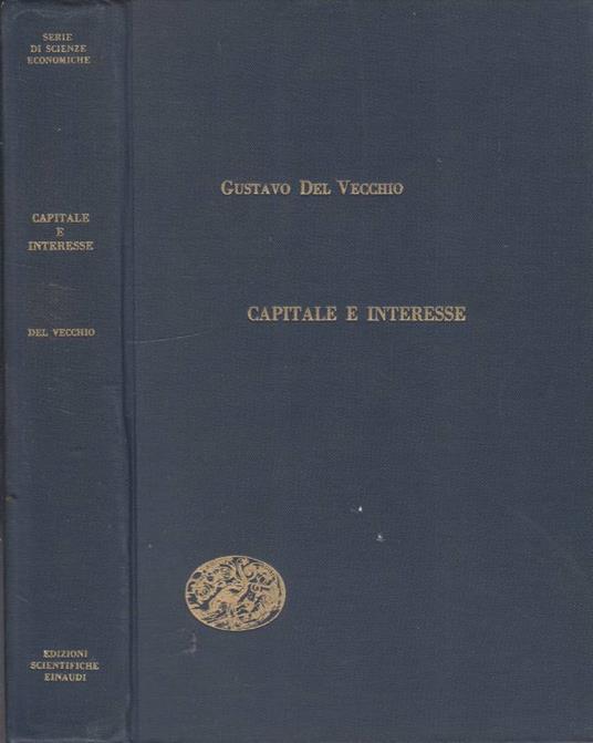 Capitale e interessi - Gustavo Del Vecchio - copertina