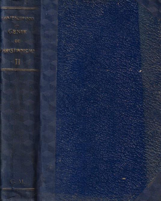 Génie du christianisme Tomo II - François-René de Chateaubriand - copertina