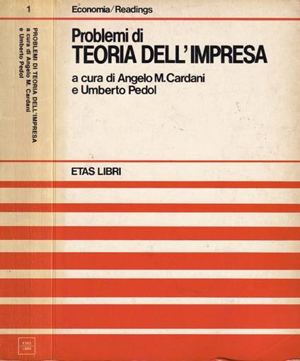 Problemi di teoria dell'impresa - copertina