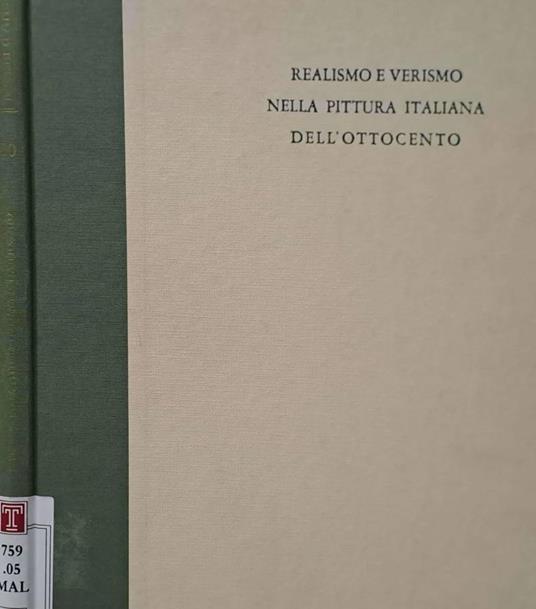 Realismo e verismo nella pittura italiana dell'Ottocento - Corrado Maltese - copertina