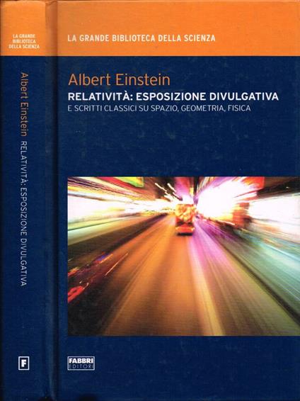 Relatività: esposizione divulgativa - copertina