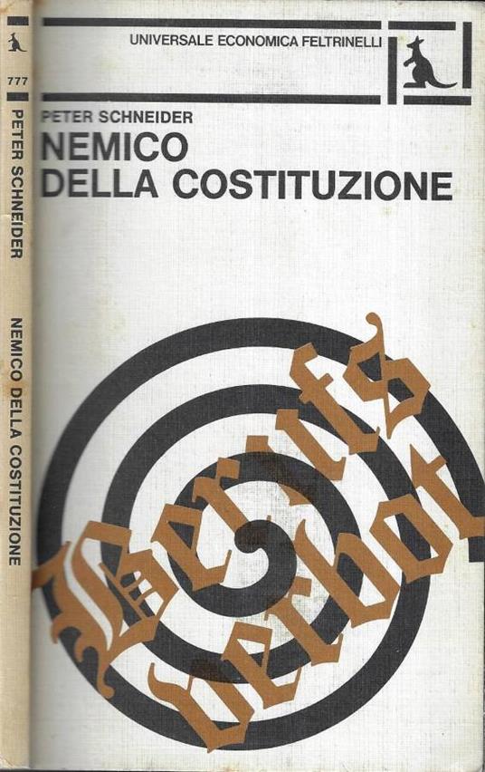 Nemico della Costituzione - Peter Schneider - copertina