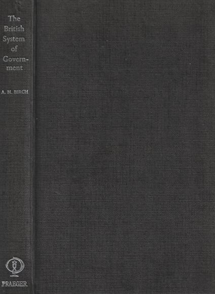 The British System of Government - copertina