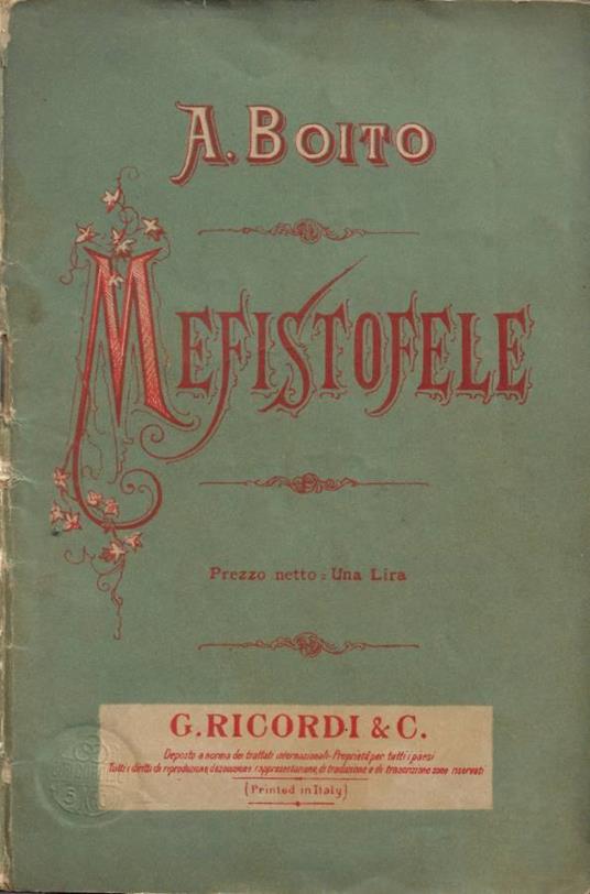 Mefistofele - Arrigo Boito - copertina