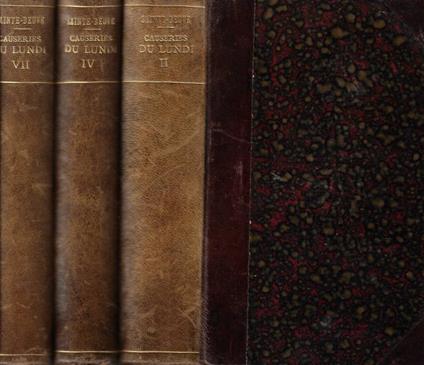 Causeries du lundi tomo I-II-IV-VII - copertina