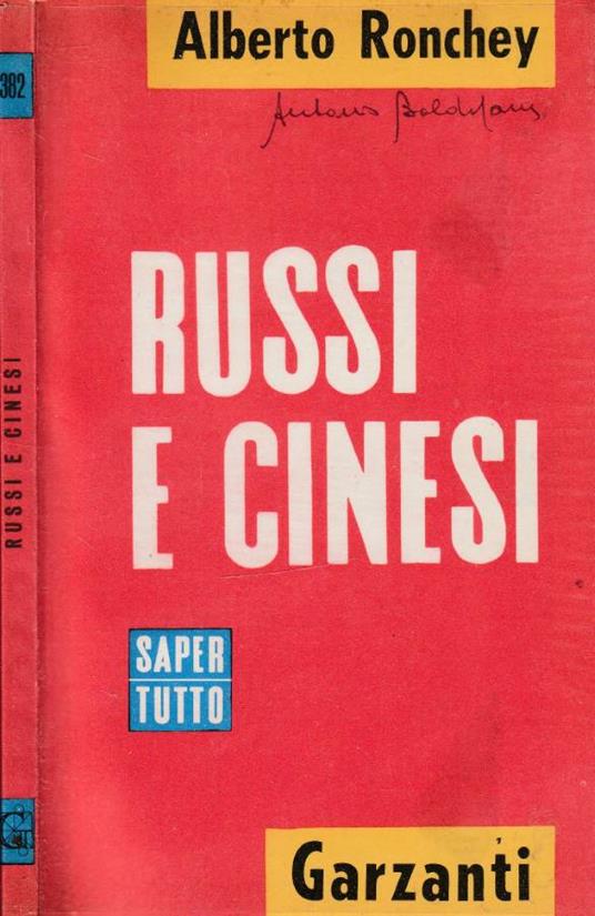 Russi e cinesi - Alberto Ronchey - copertina