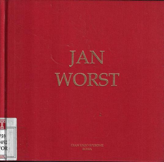 Jan Worst - copertina