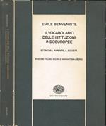 Il vocabolario delle istituzione indoeuropee