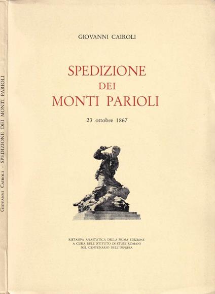Spedizione dei Monti Parioli - Giovanni Cairoli - copertina