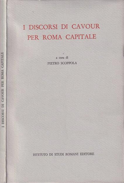 I discorsi di Cavour per Roma capitale - copertina