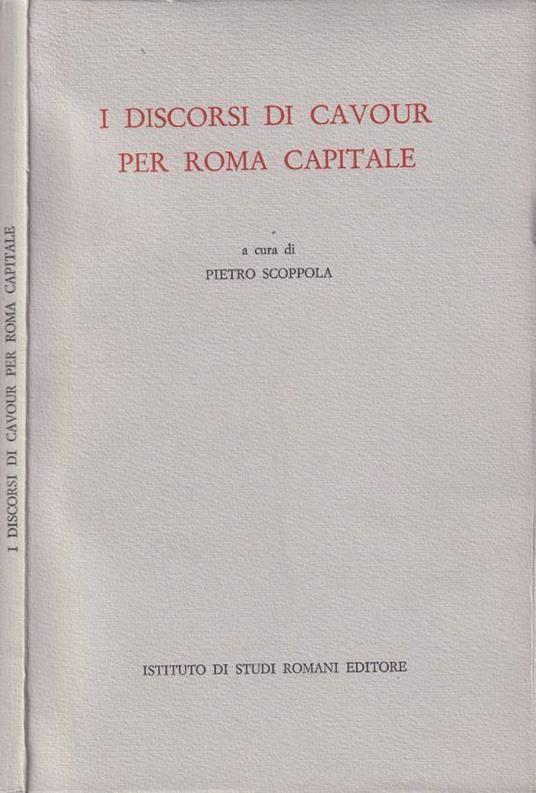 I discorsi di Cavour per Roma capitale - copertina