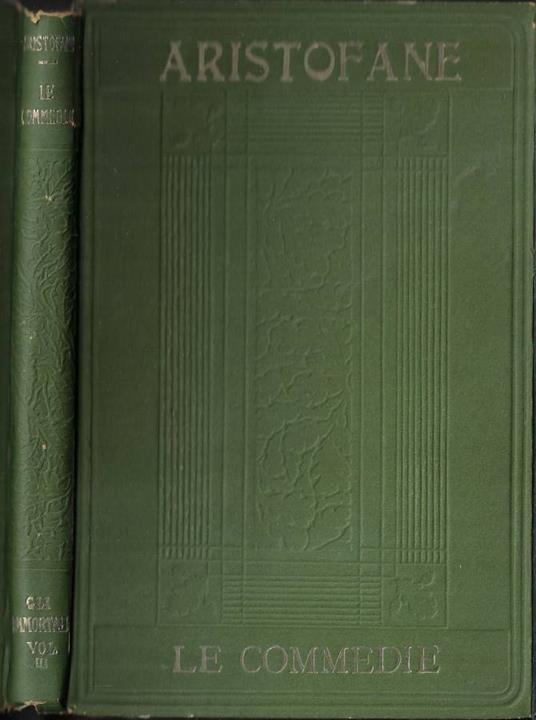 Le commedie - Aristofane - copertina