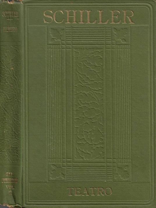 Teatro. Vol. III - Friedrich Schiller - copertina
