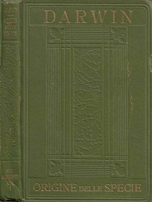 Sulla origine della specie per elezione naturale. Vol. I - Charles Darwin - copertina