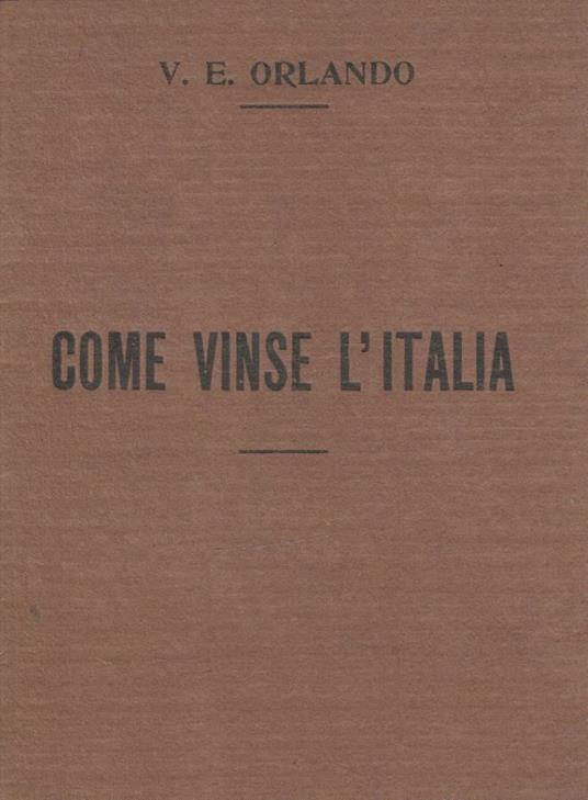 Come vinse l'Italia - copertina