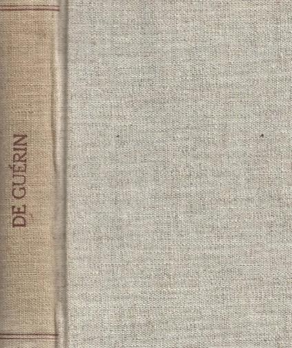 Journal, lettres, poemes et fragments - Maurice de Guérin - copertina