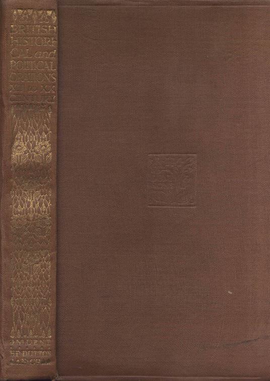 British historical & political orations from the XIIth to the XXth century - copertina